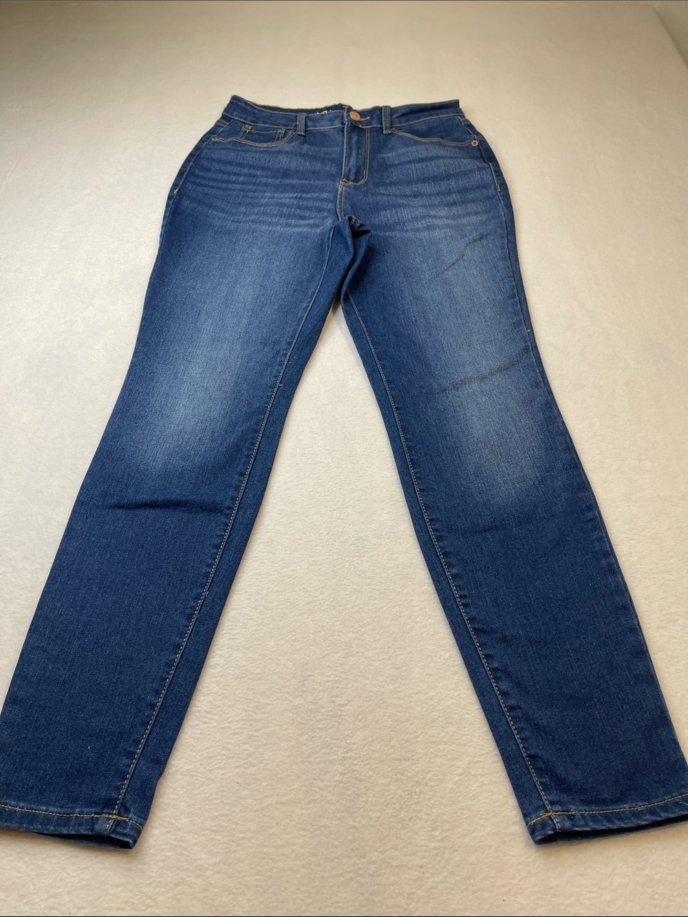 NO BOUNDARIES SIZE 9 Classic High-Rise Slim SKINNY Women’s Jeans - Dark Blue